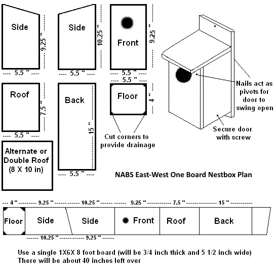 Free Bird House Plans - Bluebird, Purple Martin, Wren, More