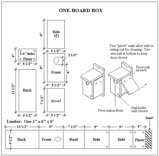 Free Bluebird House Plans Multiple Designs